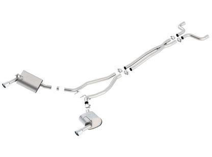 Borla 14-15 Camaro 3.6L V6 Single Split Rear Exit Touring Catback Exhaust 140526