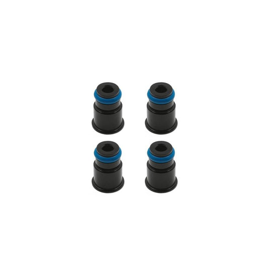 BLOX Racing 11mm Adapter Top (1/2in) w/Viton O-Ring & Retaining Clip (Set of 4) BXEF-AT-11S-4