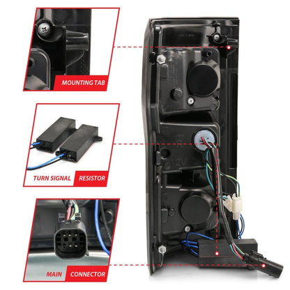 Anzo Led Taillights Black