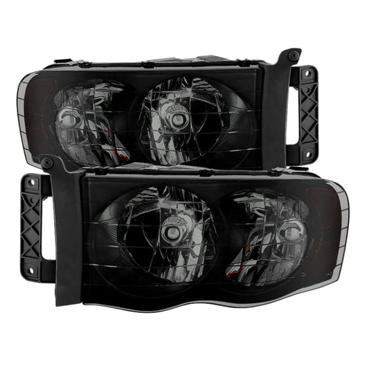 SPYDER Xtune Dodge Ram 1500 02-05 Amber Crystal Headlights HD-JH-DR02-AM-BSM 9030352