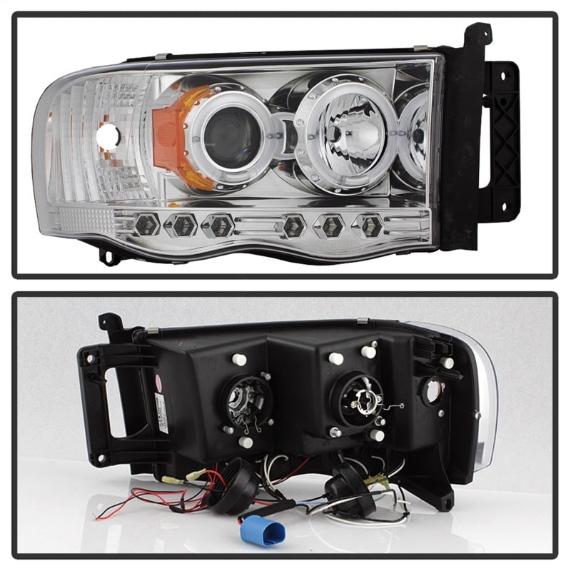 Spyder Dodge Ram 1500 02-05/Ram 2500 03-05 Projector Headlights LED Halo LED Chrm