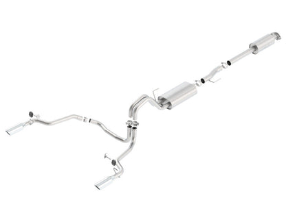 Borla 15-16 Ford F-150 3.5L EcoBoost Ext. Cab Std. Bed Catback Exhaust S-Type Single Split Rear Exit 140615