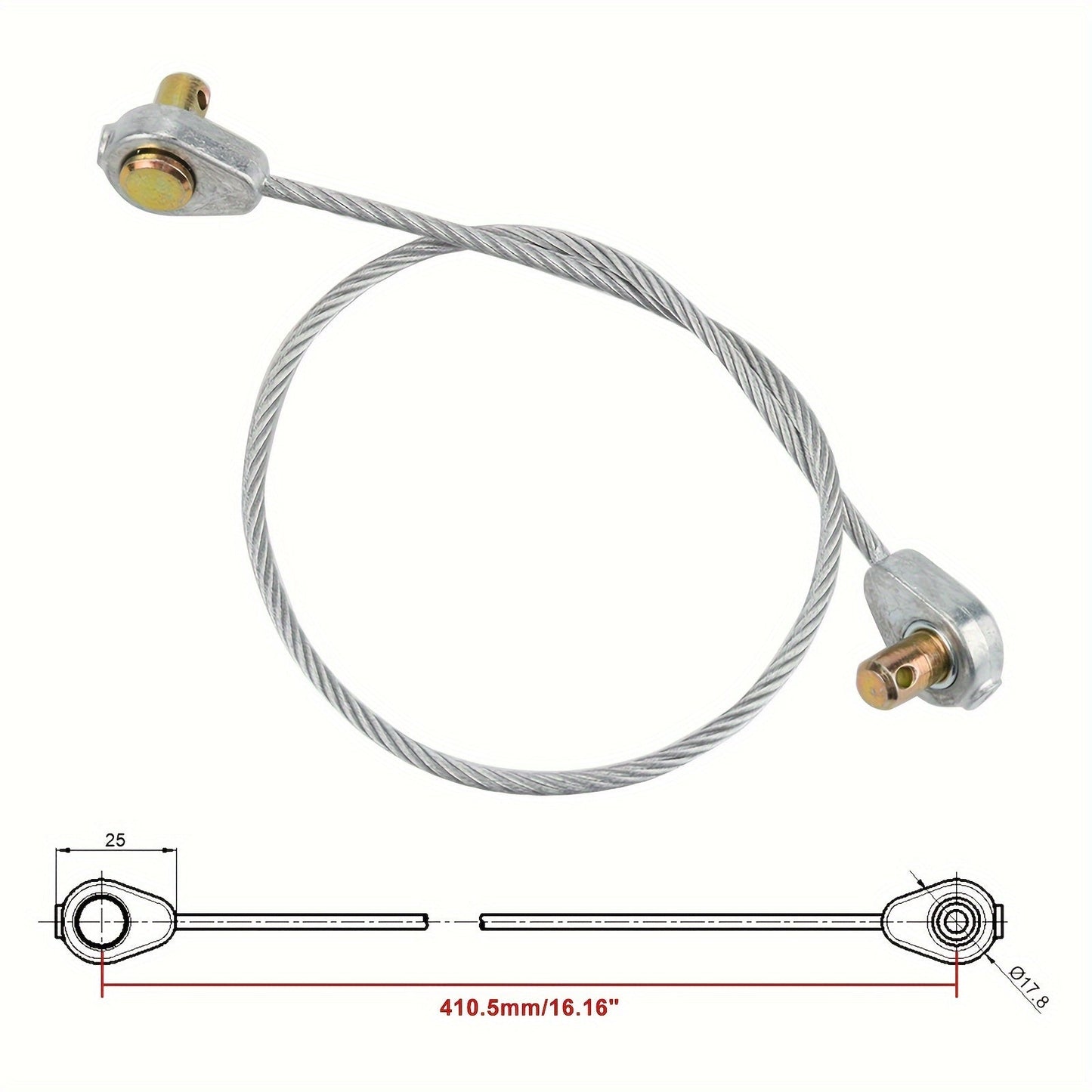 Control Cable for Troy-Bilt Lawn Mower — Replaces 746-0968 (2-Pack)
