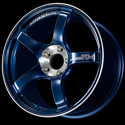 Advan TC-4 SE 18x9.5 / +45 Offset / 5x114.3 / 73mm Bore / Racing Indigo Blue and Diamond Cut YADS8J45EEF