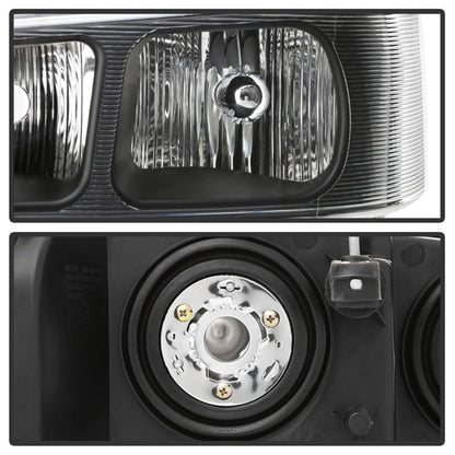 SPYDER xTune 03-17 Chevrolet Express 1500 OEM Style Headlights - Black (HD-JH-CEX03-OE-BK) 9042485