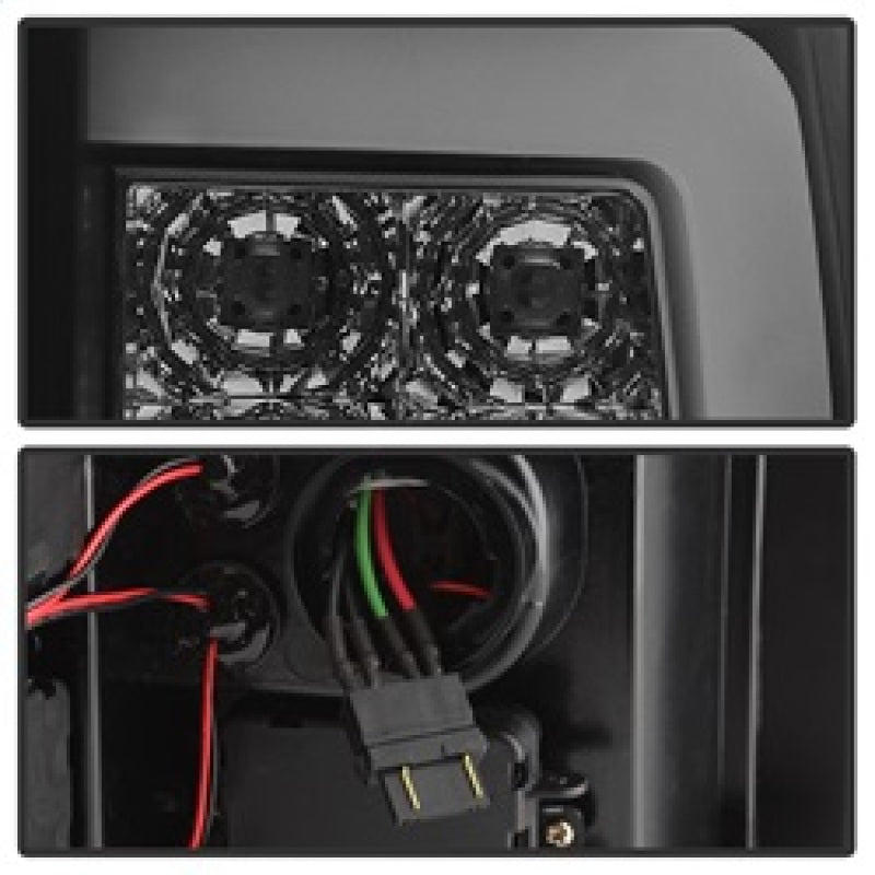 Spyder 07-13 Silverado (Will Not Work w/2010 921 Bulb)V3 Tail Lights Blk Smk