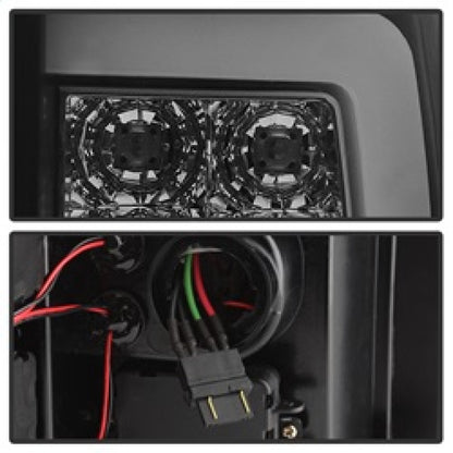 Spyder 07-13 Silverado (Will Not Work w/2010 921 Bulb)V3 Tail Lights Blk Smk