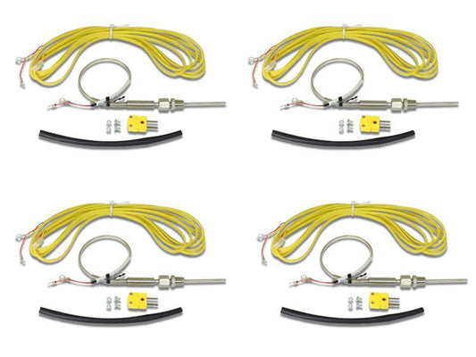 AEM Electronics EGT Sensor - 4 Pk,QTY 4 K-Type Closed Tip Thermocouples, Inconel Sheat