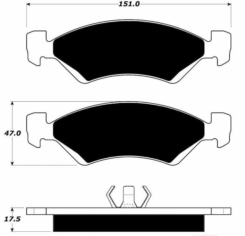 Porterfield Brake Pads for 1982 Ferrari Mondial