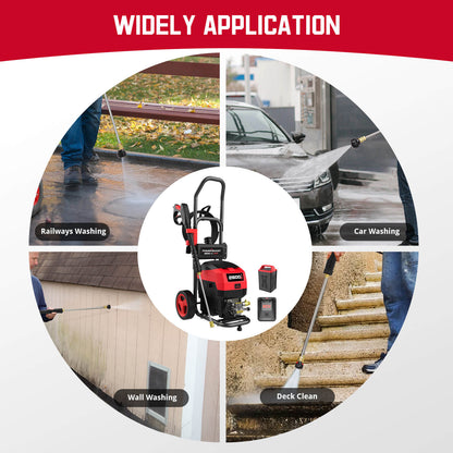 PowerSmart 80V 2600PSI 1.2 GPM Cordless Pressure Washer HB2840