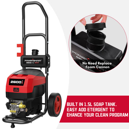 PowerSmart 80V 2600PSI 1.2 GPM Cordless Pressure Washer HB2840