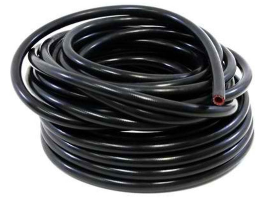 HPS High Temp 1/8" ID (3mm) Reinforced Silicone Heater Hose Black