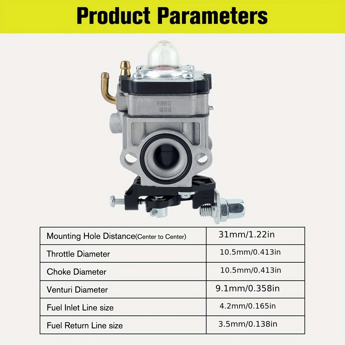 Carburetor for Shindaiwa AH242 AHS242 C242 String Trimmer — Replaces A021002070