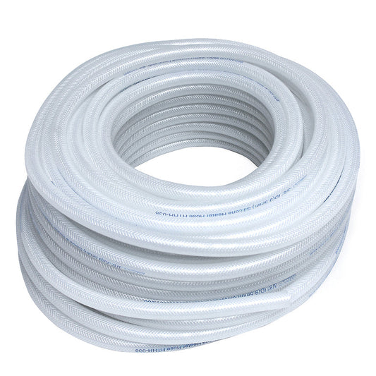 HPS High Temp 7/8" ID (22mm) Reinforced Braid Clear Silicone Hose Tubing — 1K7E6