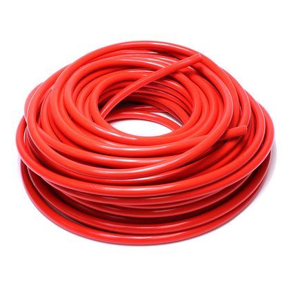 HPS High Temp 1/4" ID (6mm) Reinforced Silicone Heater Hose Red - 100 Feet