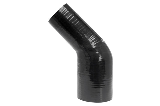 HPS 3" - 4" Silicone 45 Degree Elbow Reducer Coupler Hose, High Temp 4-ply Reinforced, 76mm - 102mm ID