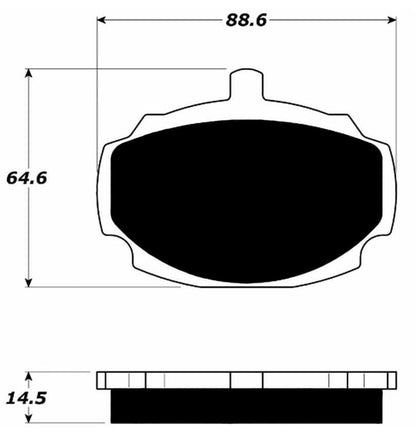 Porterfield Brake Pads for 1977 MG MGB GT