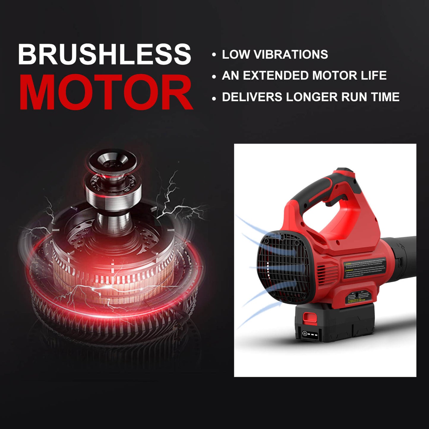 PowerSmart 40V 17'' Cordless Lawn Mower & 40V Leaf Blower Combo Kit MB2480C