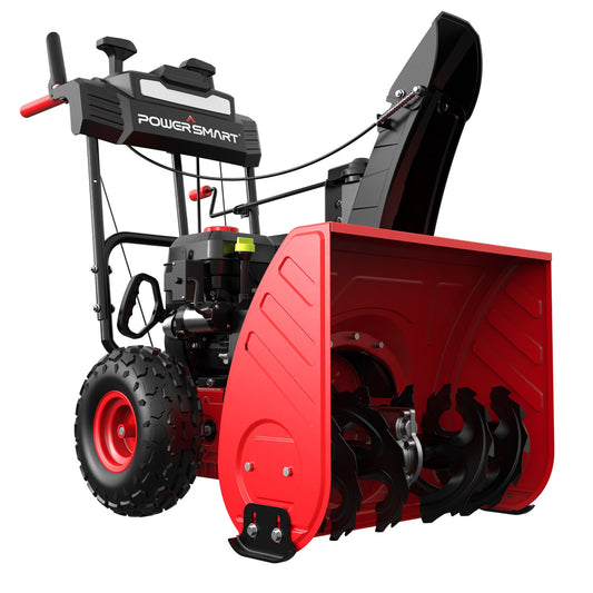 PowerSmart 26'' 252cc Two Stage Self-Propelled Gas Snow Blower w/ Electric