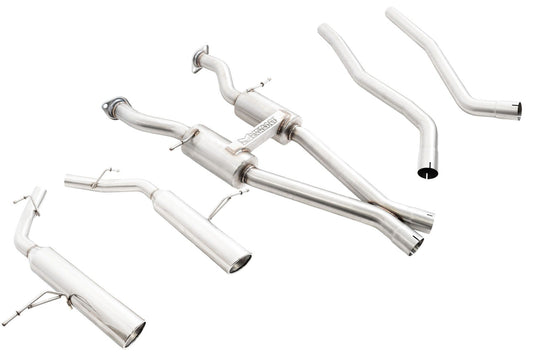 Megan Racing Catback Exhaust System for Dodge Durango 2014-2020 V6/V8 AWD/RWD – 64mm ID, 115mm OD, T-304 Stainless Steel LWT-CBS-DDU14V6