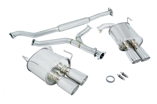 Megan Racing Cat-back Exhaust System for 2011-2014 Subaru WRX - SS/OE-RS/OEB, T-304 Stainless Steel