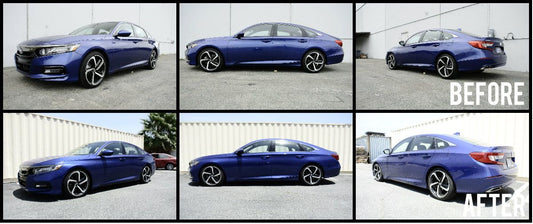 Megan Racing Lowering Springs Front & Rear for Honda Accord 2018-2022 -36mm/-32mm Powder-Coated MR-LS-HA18