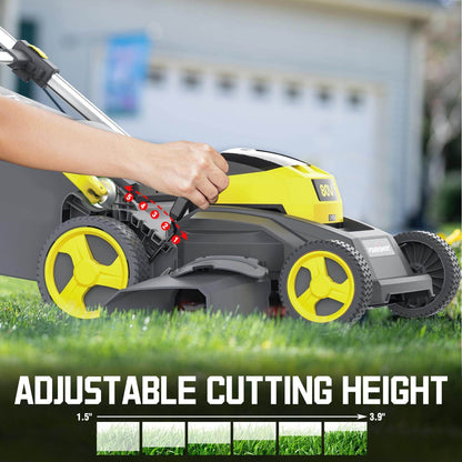 PowerSmart 80V 26" Brushless Cordless Self-Propelled Lawn Mower w/ Battery &