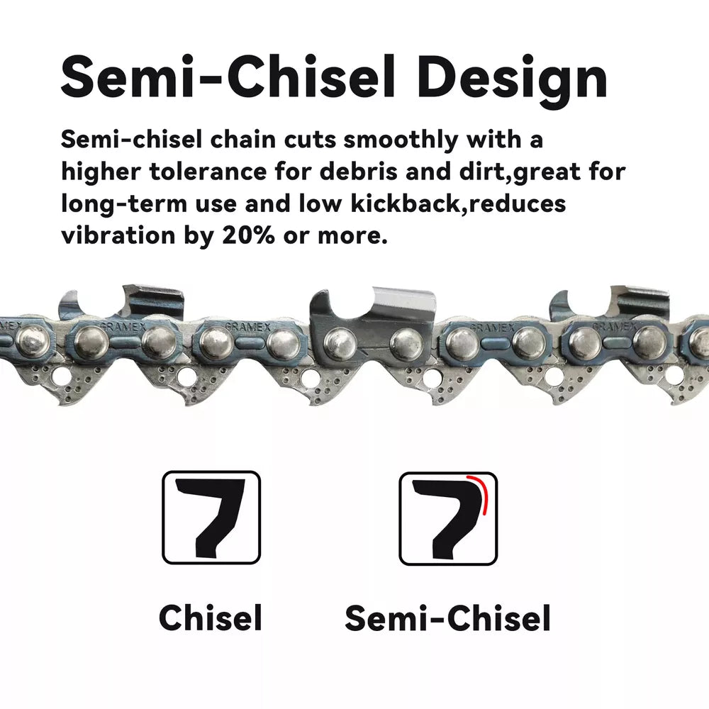 Chainsaw Chain for Husqvarna 25" .325 .050 66DL (2-Pack)