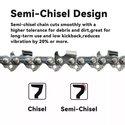 Chainsaw Chain for Husqvarna 25" .325 .050 66DL (2-Pack)