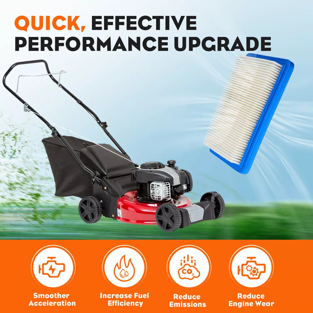 Air Filter for Briggs & Stratton Lawn Mower — Replaces 491588 (6-Pack)