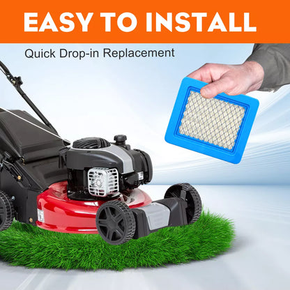 Air Filter for Briggs & Stratton Lawn Mower — Replaces 491588 (6-Pack)