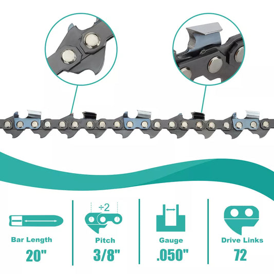 Chainsaw Chain for Husqvarna 20" 3/8 .050 72DL