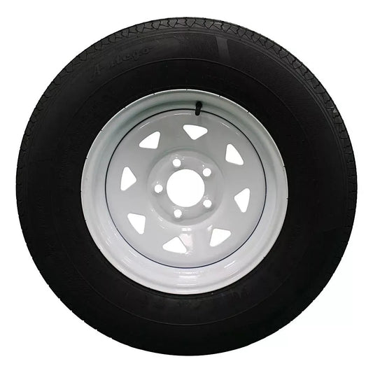 (Set of 4) Antego Tire and Wheel 225/75R15 Highway Terrain – 15.0-Inch Rim