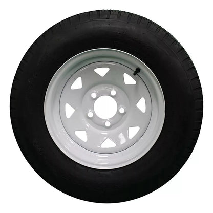 (Set of 4) Antego Tire and Wheel 205/75D14 Highway Terrain Trailer Tire & Wheel –