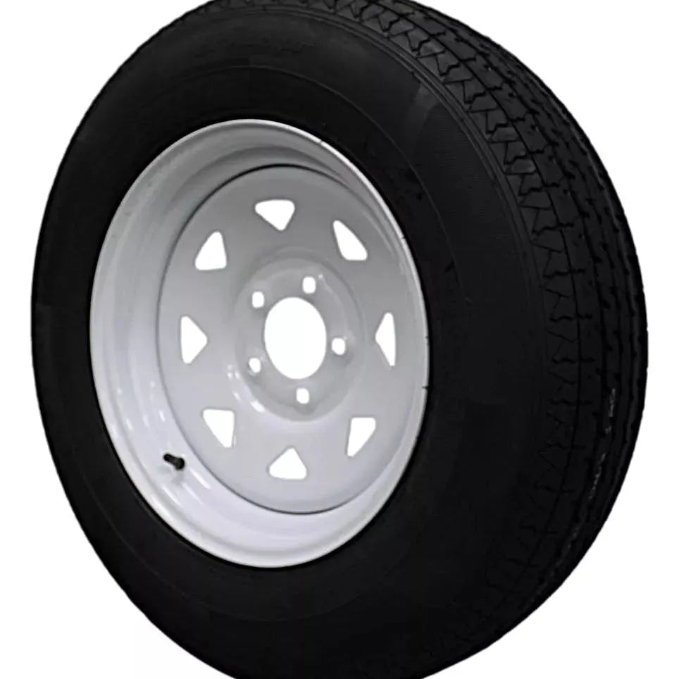 (Set of 4) Antego Tire and Wheel 205/75R15 Highway Terrain Trailer Tire & Wheel –