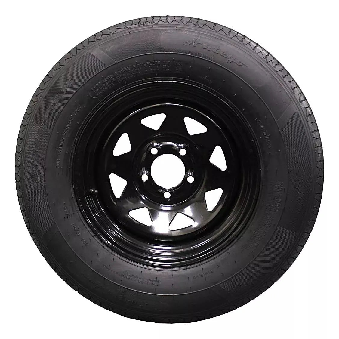 (Single Assembly) Antego Tire and Wheel 225/75R15 Highway Terrain Trailer Tire & Wheel – (2)