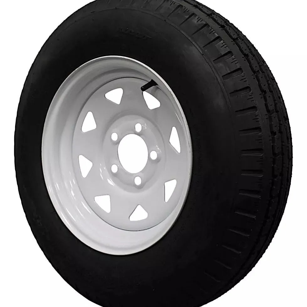 (Set of 4) Antego Tire and Wheel 205/75D14 Highway Terrain Trailer Tire & Wheel –