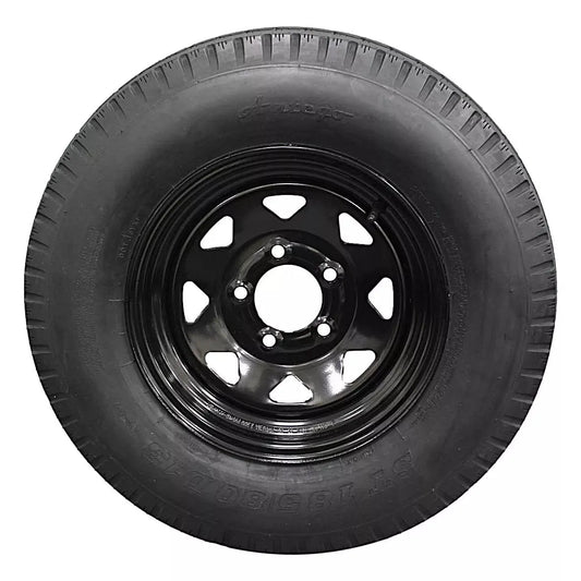 (Set of 2) Antego Tire and Wheel 185/80D13 Highway Terrain Trailer Tire & Wheel – (2)