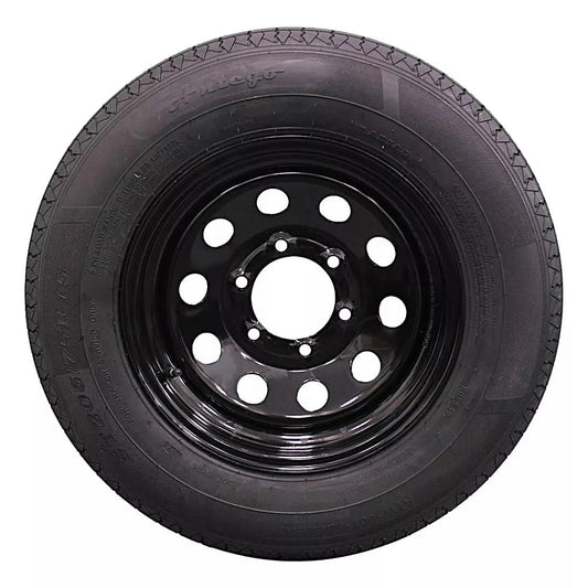 (Single Assembly) Antego Tire and Wheel 205/75R15 Trailer Tire – Reinforced 8-Ply-Ply
