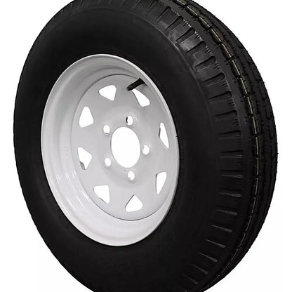 (Set of 2) Antego Tire and Wheel 185/80D13 Trailer Tire – Reinforced 8-Ply-Ply Design