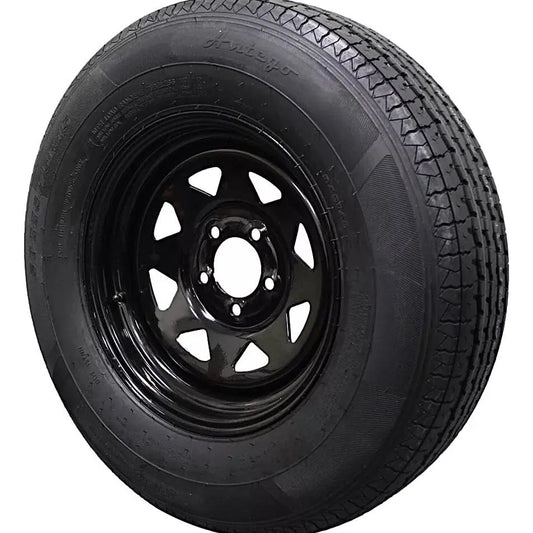 (Single Assembly) Antego Tire and Wheel 225/75R15 Highway Terrain Trailer Tire & Wheel – (2)