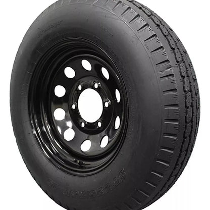 (Set of 4) Antego Tire and Wheel 225/75D15 Trailer Tire – Reinforced 8-Ply-Ply Design