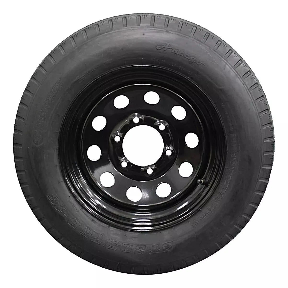 (Set of 2) Antego Tire and Wheel 205/75D15 Trailer Tire – Reinforced 6-Ply-Ply Design
