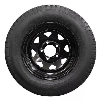 (Single Assembly) Antego Tire and Wheel 175/80D13 Trailer Tire – Reinforced 6-Ply-Ply