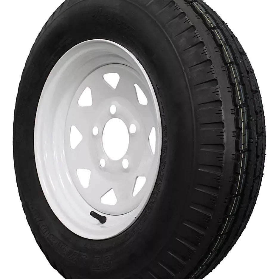 (Set of 4) Antego Tire and Wheel 175/80D13 Highway Terrain Trailer Tire & Wheel –