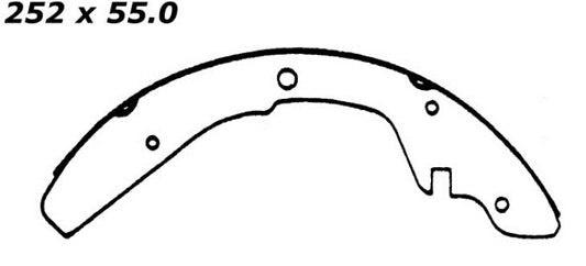 Porterfield Brake Shoes for 1980 VOLKSWAGEN VANAGON