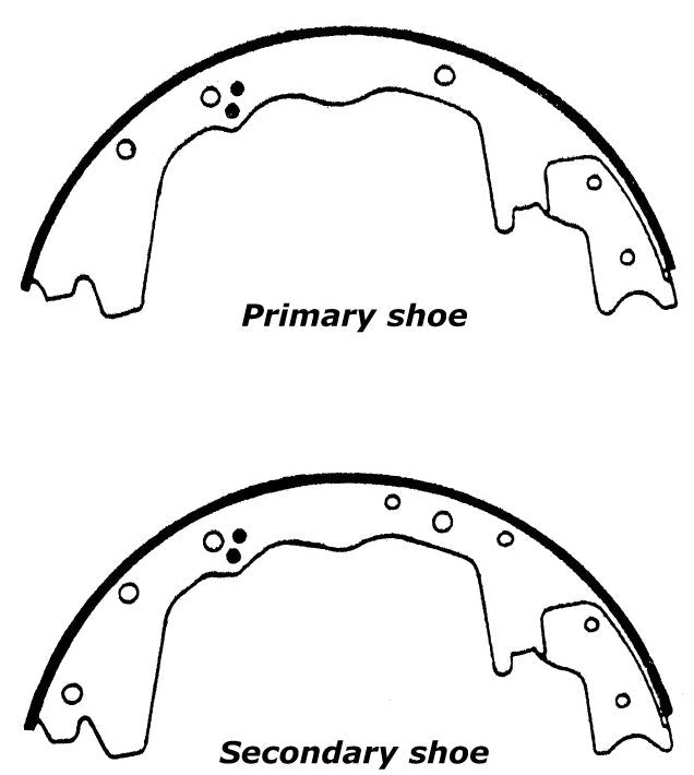 Porterfield Brake Shoes for 1994 FORD F350 1 Ton 4WD DRW  3 1/2