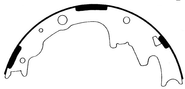 Porterfield Brake Shoes for 2000 FORD RANGER 2WD 9" Rear Shoe