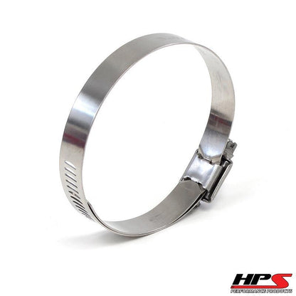 HPS Performance Products HPS Stainless Steel Worm Gear Liner Hose Clamp SAE 80 2pc Pack