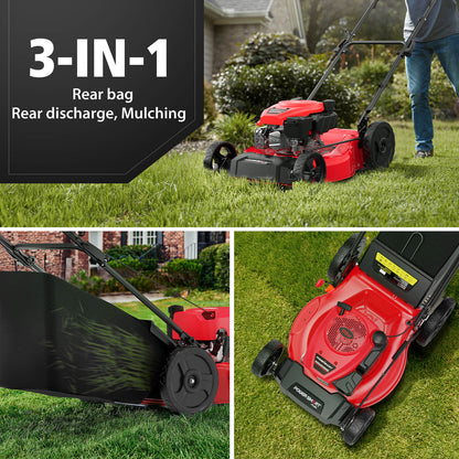 PowerSmart 21 " 170cc Gas Self-Propelled Lawn Mower V8721S